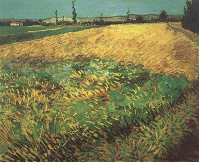 Vincent Van Gogh Wheat Field with the Alpilles Foothills in the Background (nn04) oil painting image